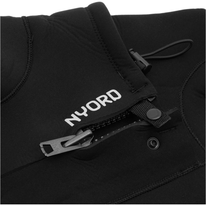 2022 Nyord Womens Furno Warmth 4/3mm Chest Zip Wetsuit FWW43001 - Black