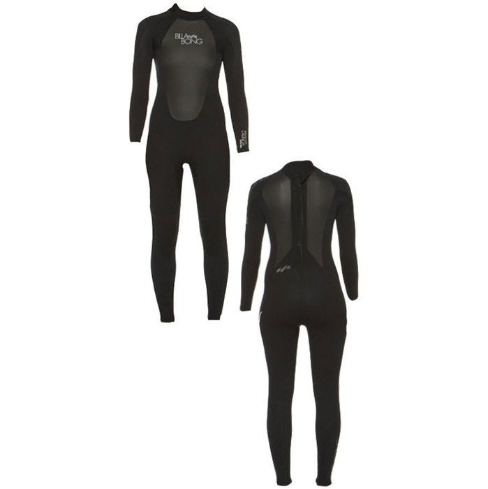 Billabong Ladies Launch 4/3mm GBS Wetsuit in Black O44G01 - 2ND