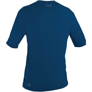 2022 O'Neill Mens Blueprint UV Short Sleeve Sun Shirt Rash Vest 5450SB - Deep Sea