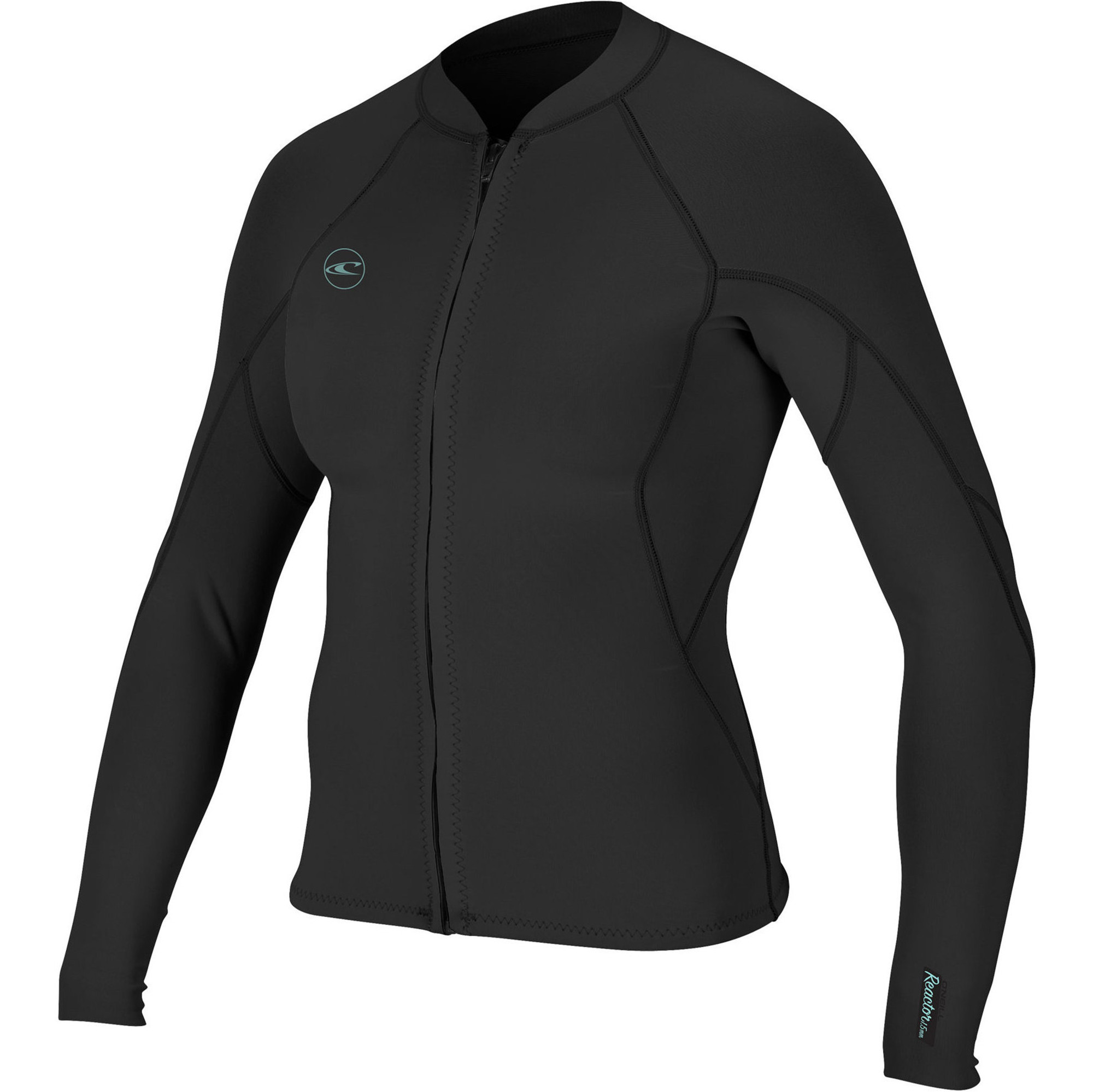Muta Neoprene O'Neill Reactor II 1.5mm Donna - Zip Frontale Nero Aqua - Foto 3