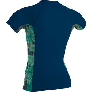 2019 O'Neill Womens Side Print Short Sleeve Rash Vest Abyss / Faro 5309S