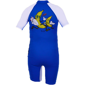 Billabong Go Bananas Short Sleeved Sun Suit Royal Blue P4KY12