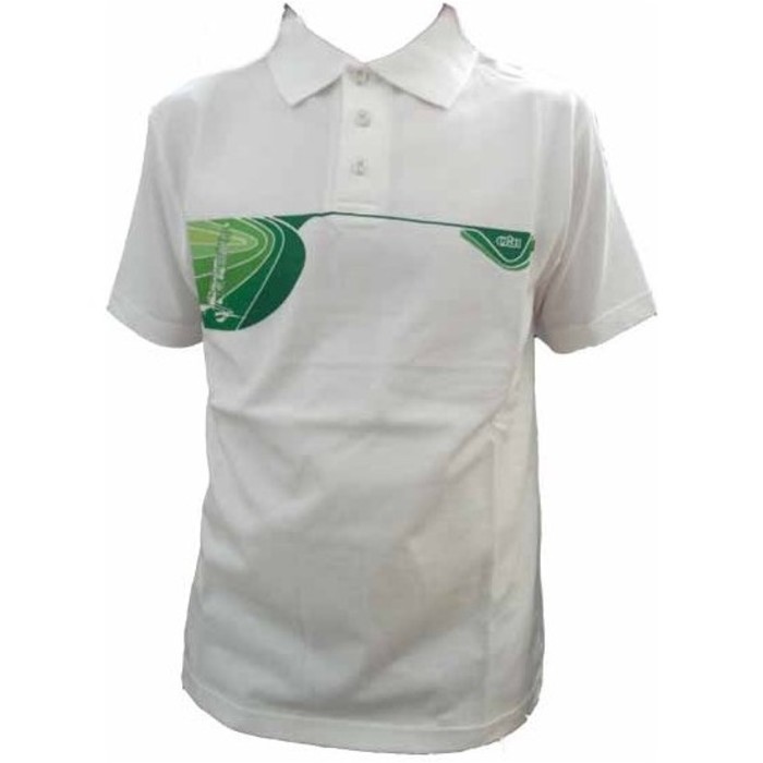 Gill Printed Polo Shirt White / Green Detailing 163