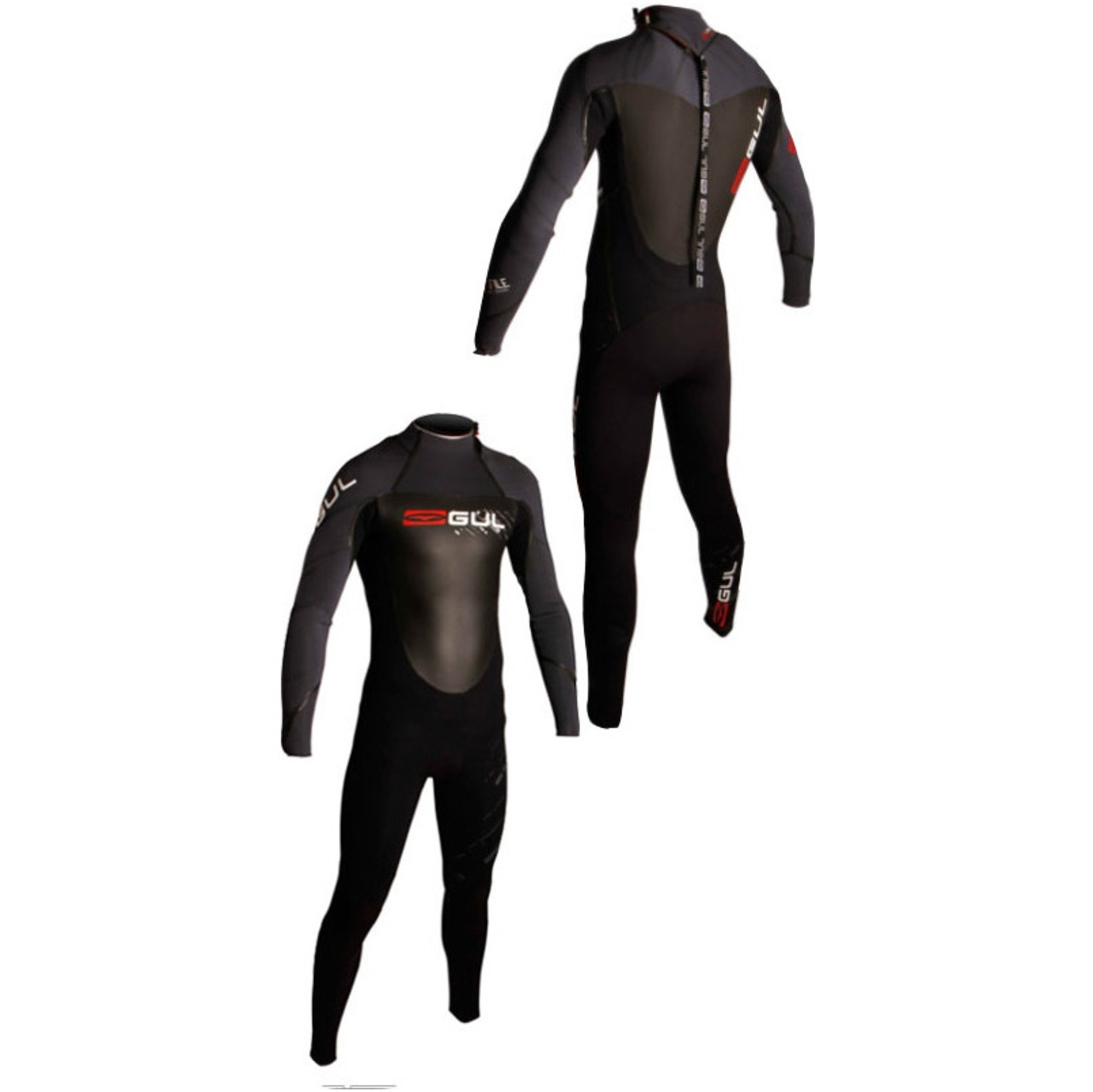 Gul Profile 3/2mm Back Zip Wetsuit GBS Black / Graphite PR1235