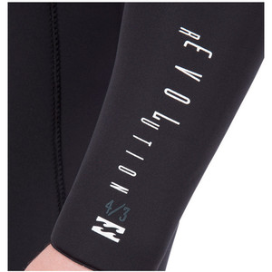 Billabong Revolution 4/3mm Back Zip Wetsuit in Black Q44M06