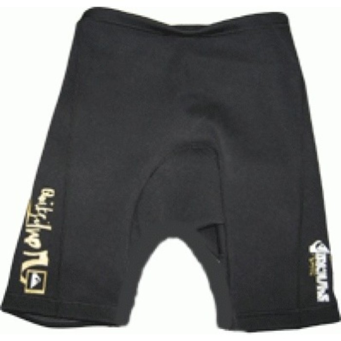 Quiksilver Syncro 1mm Neoprene Reef Shorts Black / Gold Logo SY85A