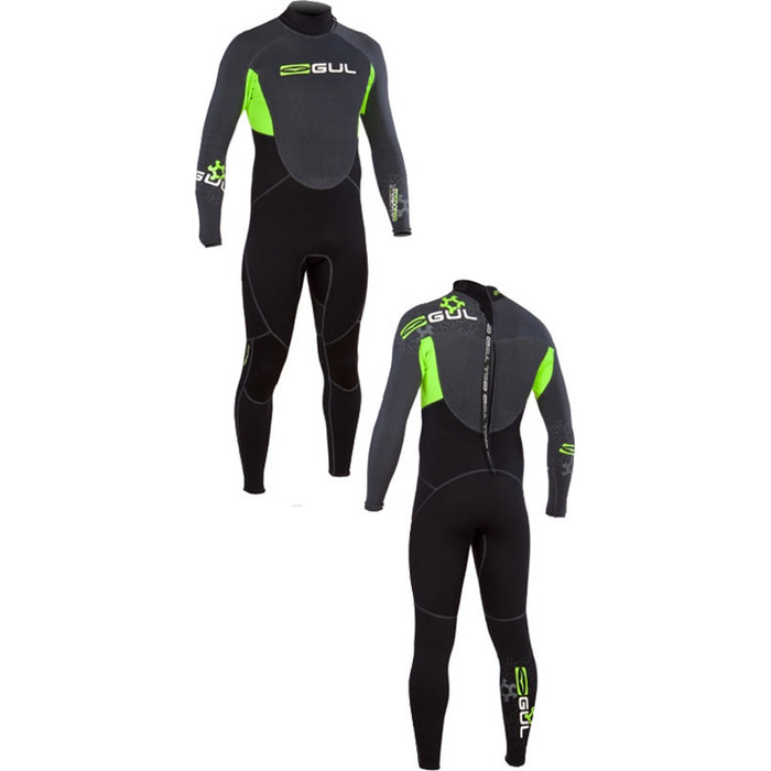 Gul Response 3/2mm GBS Wetsuit - GRAPHITE/LIME  RE1231