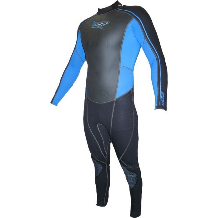 Gul Response 3mm Steamer Wetsuit in Black/Electric Blue RE1307