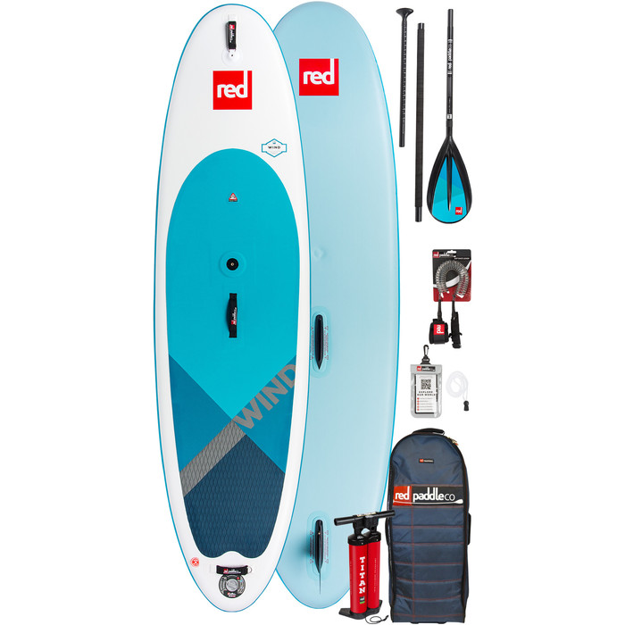 2019 Red Paddle Co WindSUP 10'7 Inflatable Stand Up Paddle Board + Bag, Pump, Paddle & Leash