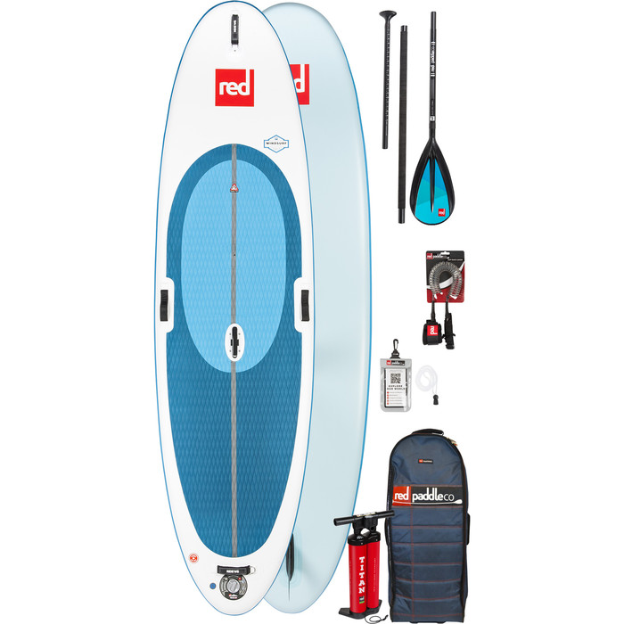 2019 Red Paddle Co WindSurf 10'7 Inflatable Stand Up Paddle Board + Bag, Pump, Paddle & Leash