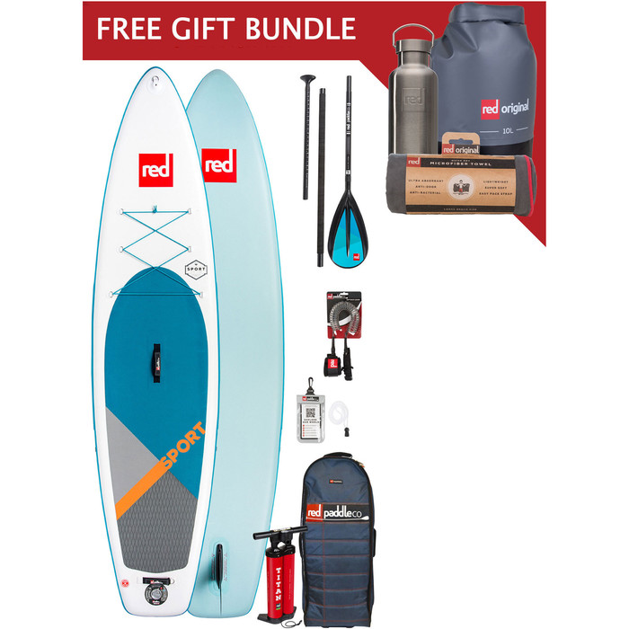 2024 Red Paddle Co Sport 11'0 Inflatable Stand Up Paddle Board Package + Free Gift Bundle