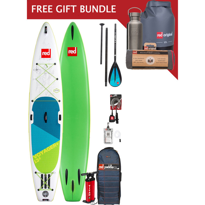 2024 Red Paddle Co Voyager 13'2 Inflatable Stand Up Paddle Board Package + Free Gift Bundle