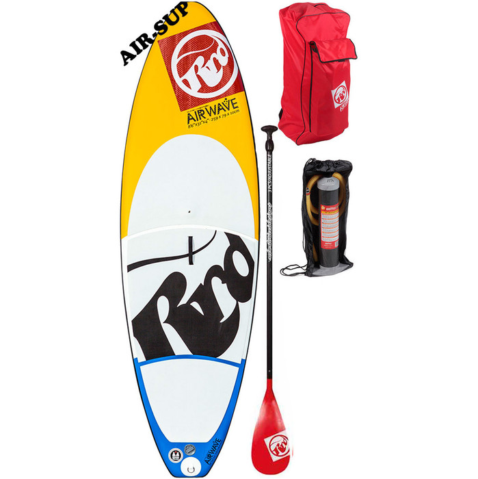 EX DEMO 2014 RRD Air Wave Windsurf CONVERTIBLE 9'0 Rigid Inflatable Stand Up Paddle Board - With BAG, PUMP, PADDLE & LEASH