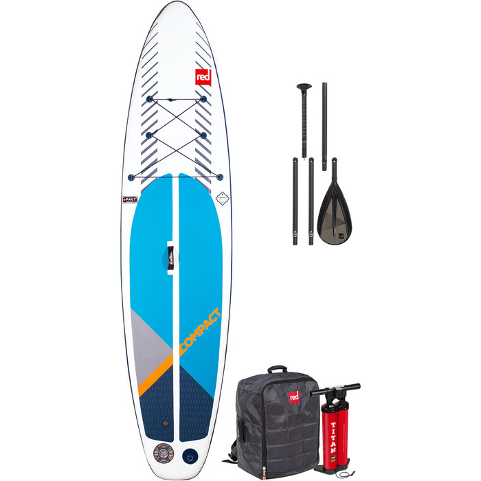 2020 Red Paddle Co 11'0 Compact Inflatable SUP Package - Board, Bag, Pump, Paddle & Leash