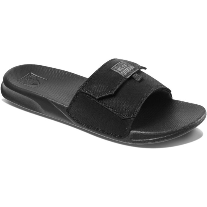 2020 Reef Mens Stash Slide Flip Flops / Sandals RF0A3YMJ - Black