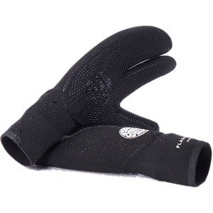 2023 Rip Curl Flashbomb 5/3mm 3 Finger Gloves WGLYEF - Black