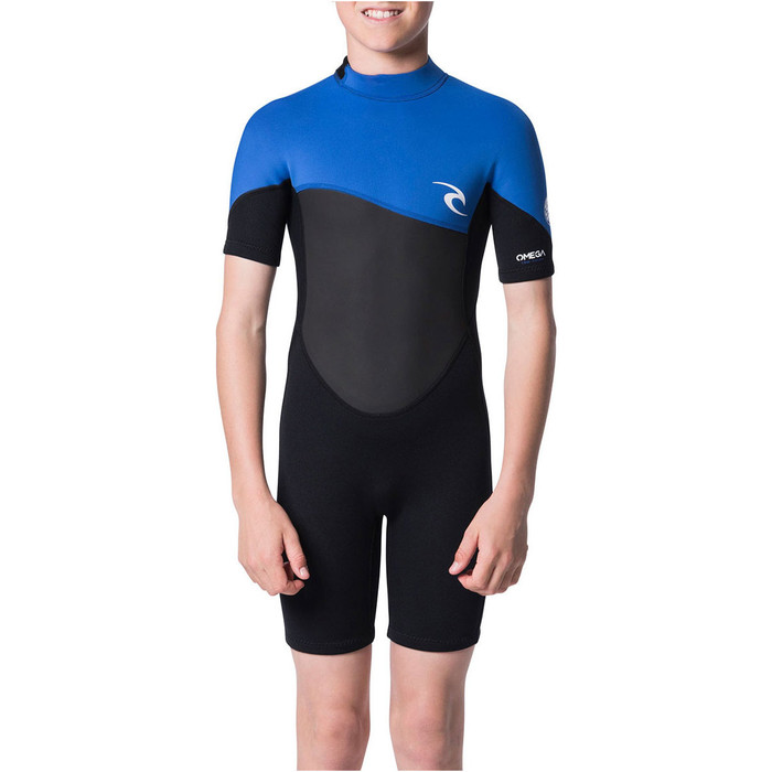 2020 Rip Curl Junior Omega 1.5mm Shorty Wetsuit WSP7FB - Blue