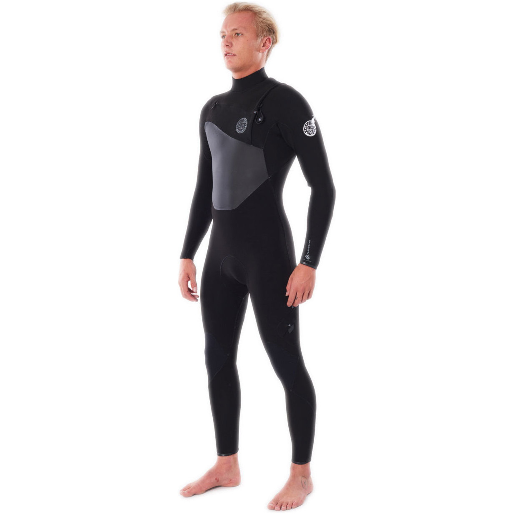 2023 Rip Curl Mens Flashbomb 3/2mm Chest Zip Wetsuit WSTYMF Black Wetsuits Wetsuit Outlet