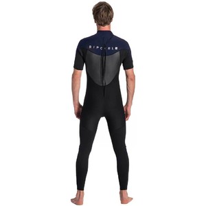 2019 Rip Curl Mens Omega 3/2mm Short Sleeve Wetsuit WSM8NM - Navy