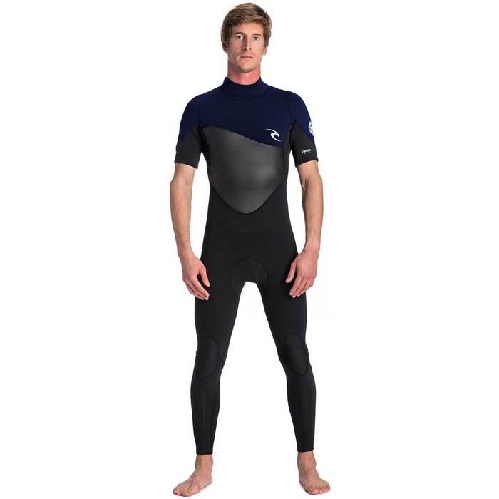 2019 Rip Curl Mens Omega 3/2mm Short Sleeve Wetsuit WSM8NM - Navy
