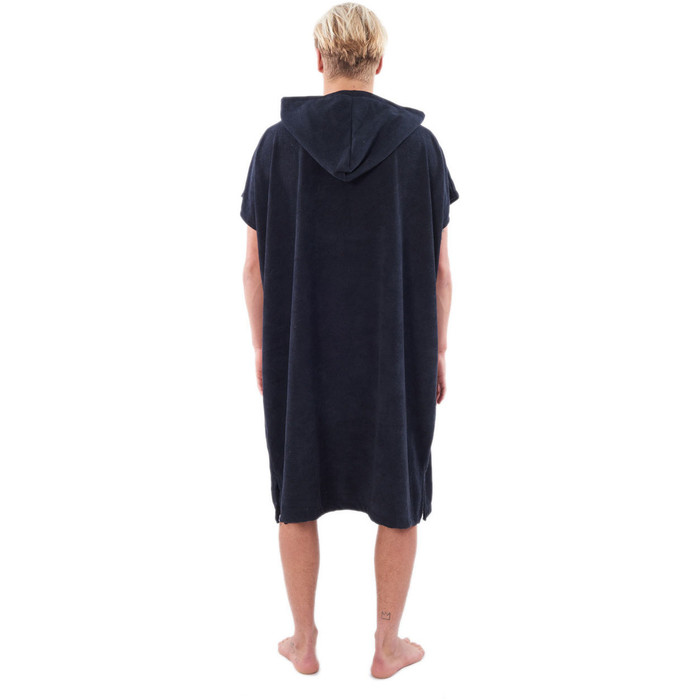 2022 Rip Curl Mix Up Hooded Towel Changing Robe / Poncho CTWAH9 - Black