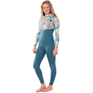 2020 Rip Curl Womens E-Bomb 3/2mm Zip Free Wetsuit WSM9AG - Green