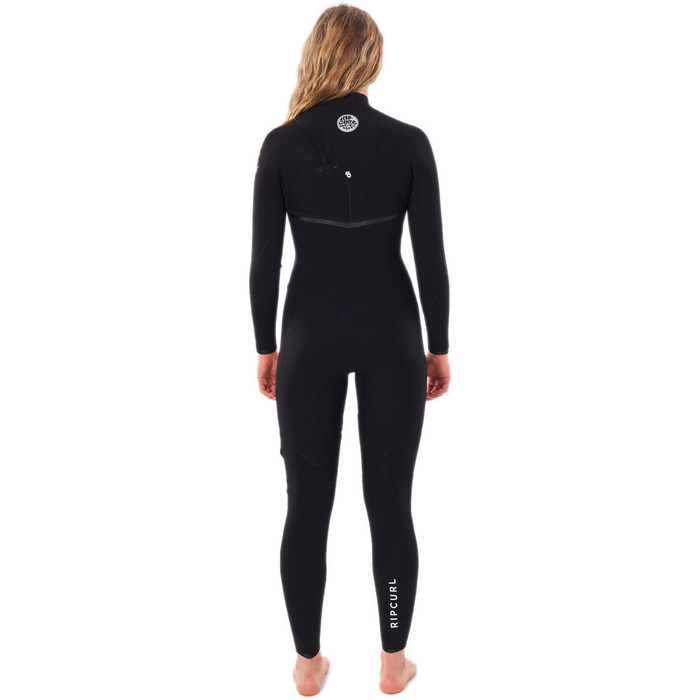 2022 Rip Curl Womens E-Bomb 5/3mm Zip Free Wetsuit WSMYJG - Black
