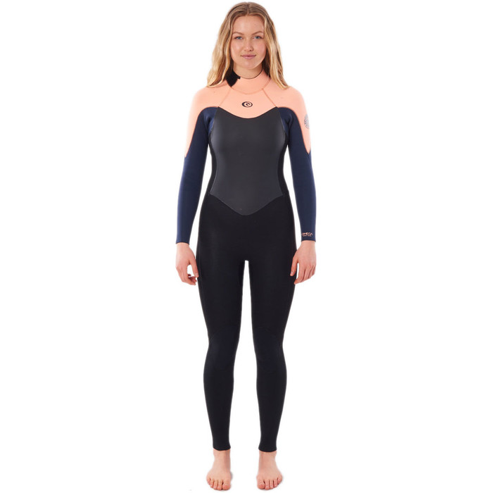 2021 Rip Curl Womens Omega 3/2mm Back Zip Wetsuit WSM9LW - Peach