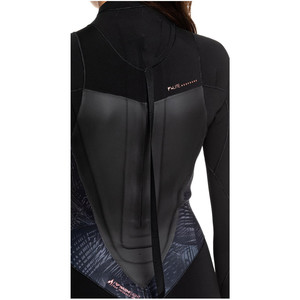 2019 Roxy Womens Syncro 5/4/3mm Back Zip Wetsuit Black / Gunmetal ERJW103028