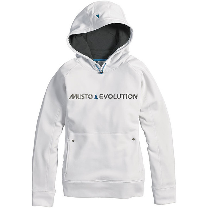 Musto Ladies Evolution Logo hoody in WHITE - SE0850