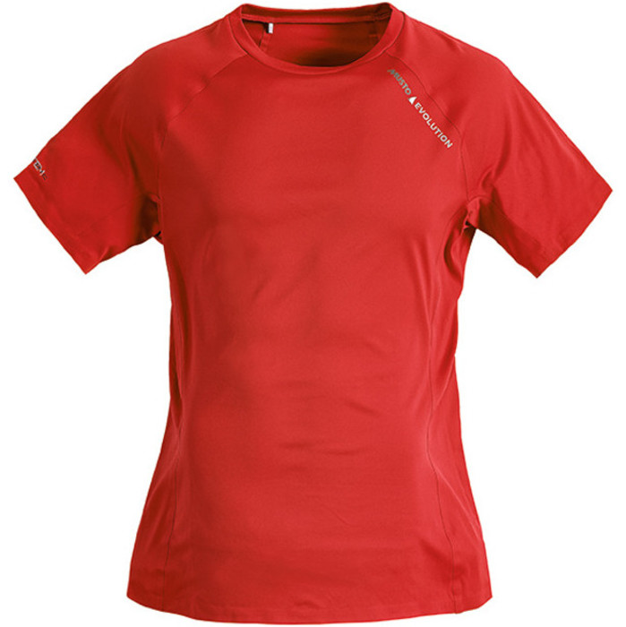 Musto EVOLUTION Ladies Dynamic Short Sleeve T-Shirt TRUE RED SE1490
