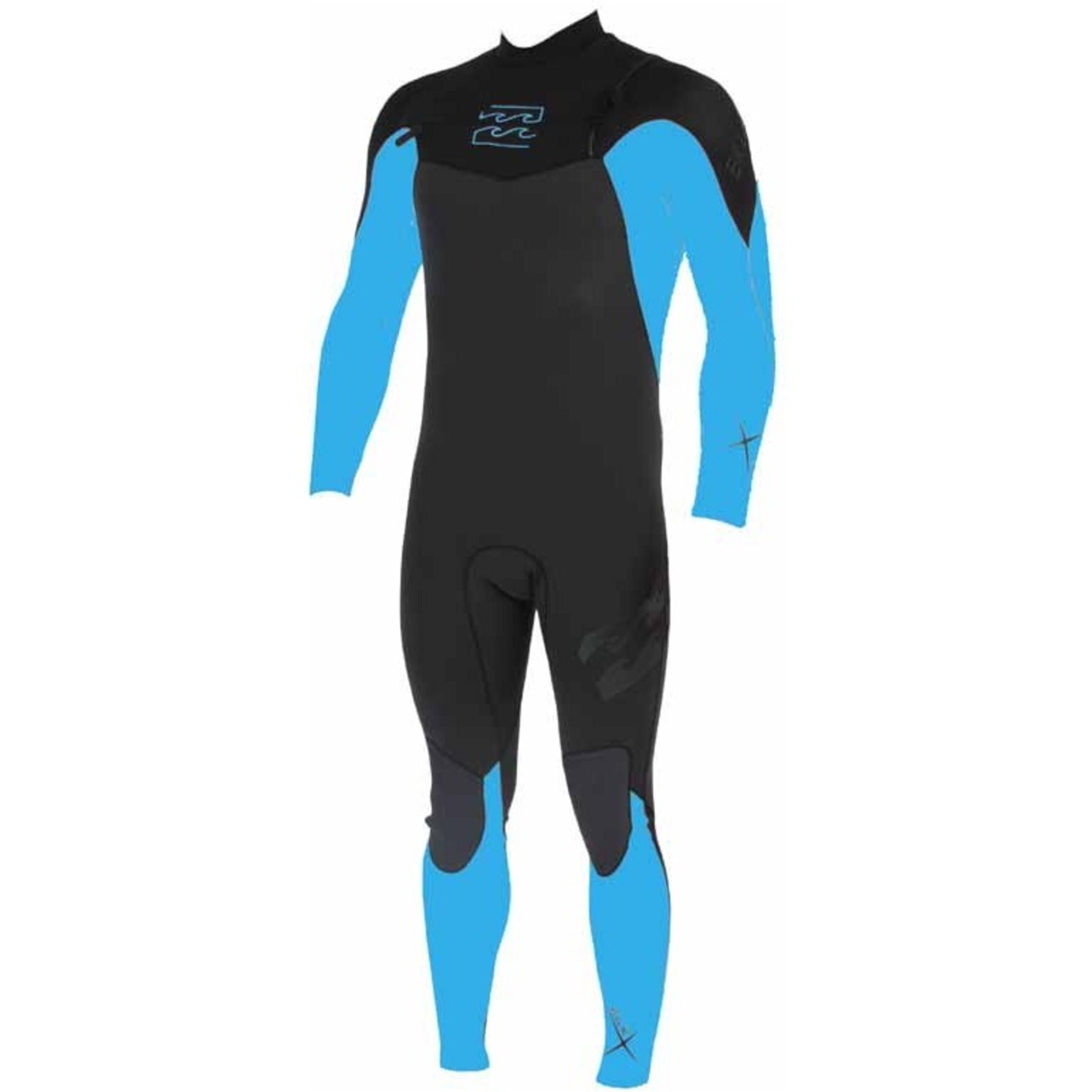 Billabong SGX 3/2 Chest Zip Steamer Wetsuit Graphite/Black/Blue H43M10 ...