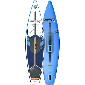 2020 STX Touring Windsurf 11'6 Inflatable Stand Up Paddle Board Package - Board, Bag, Paddle, Pump & Leash - Blue / Orange