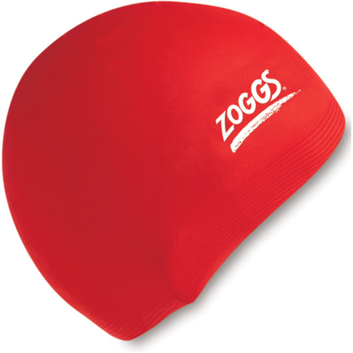Zoggs Silicone Swimming Cap RED 300774