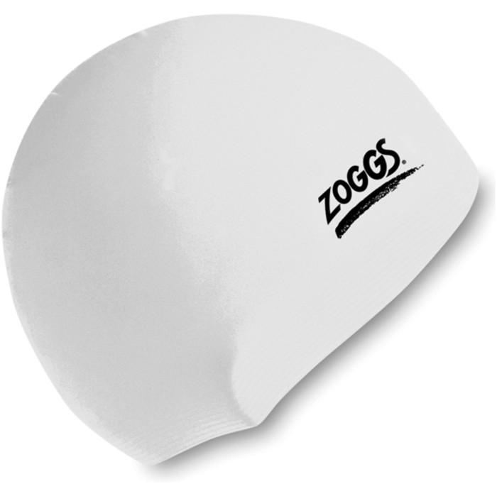 Zoggs Silicone Swimming Cap WHITE 300772