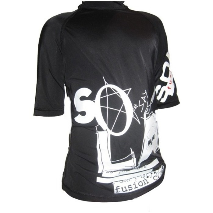 Sola Fusion Core Kids Junior Rash Vest in Black A920