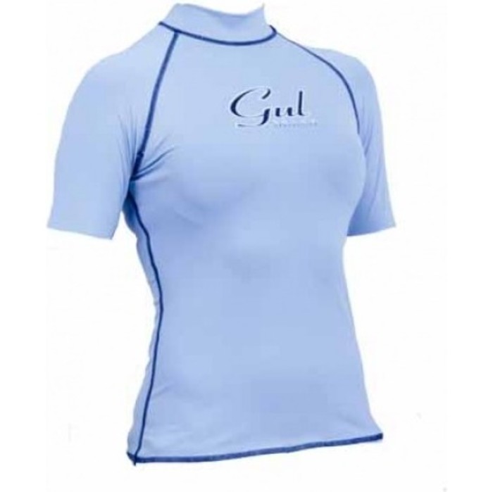 Gul Swami Short Sleeved Ladies Rash Vest in Baby Blue RG0330