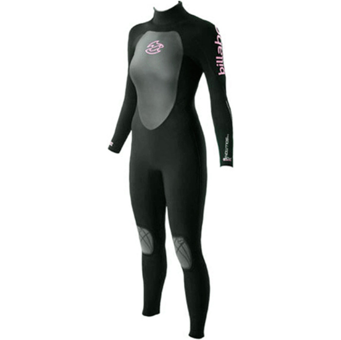 Billabong Ladies Solution 3/2mm Wetsuit in BLACK/PINK DETAIL T43G01