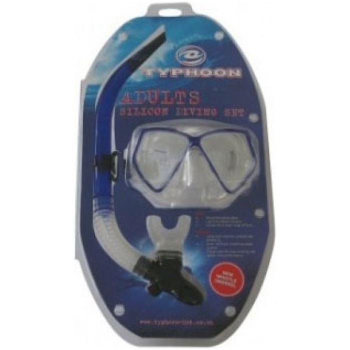 Typhoon ADULT TM2 Mask+Snorkel Set BLUE