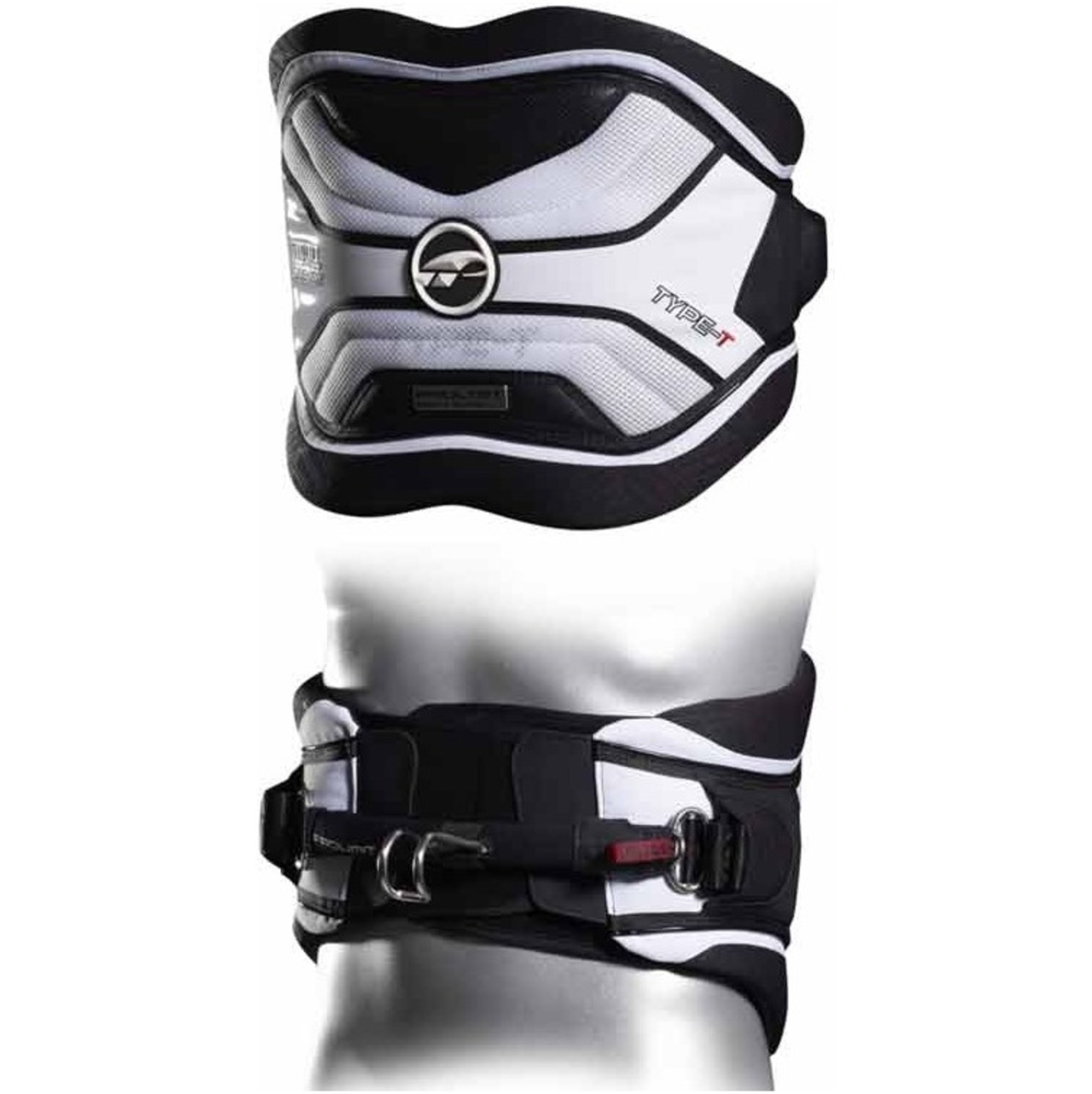 Prolimit Type T Windsurf Waist Harness Black/White Boardsports