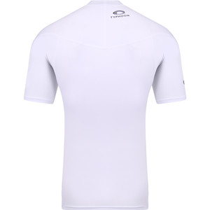 2021 Typhoon Junior Fintra Short Sleeve Rash Vest 430472 - White