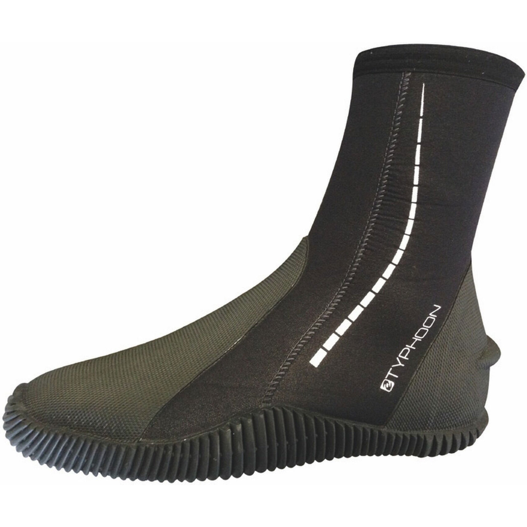 2022 Typhoon Surfmaster II 6 5mm Neoprene Boots Black 300183 Wetsuits