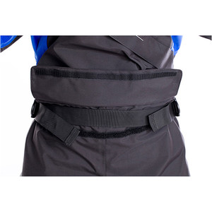 2019 Typhoon Womens Ezeedon 3 Front Zip Drysuit Black / Blue Including Kit Bag 100159