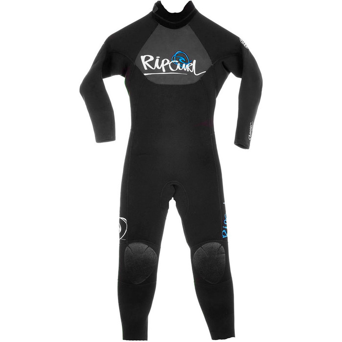 Rip Curl Classic Fashion 5/3mm GBS Steamer Wetsuit in Black/Blue Detail W7759