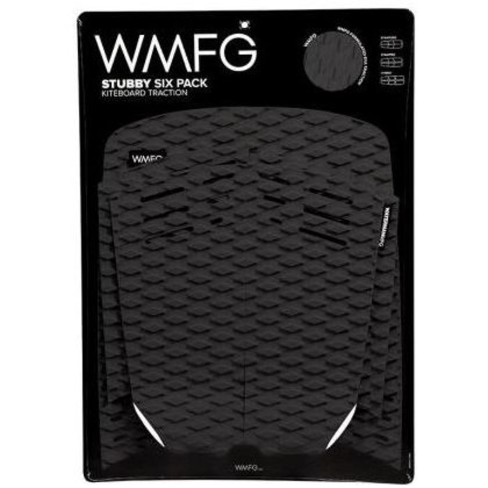 2021 WMFG Stubby Six Pack Traction 2.0 Kiteboard DeckPad WMTR2ST6 - Black