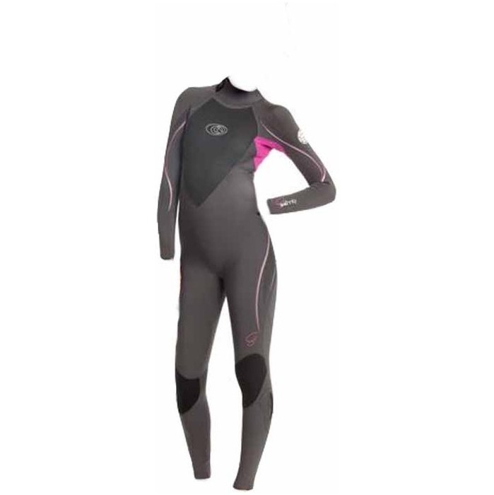 RipCurl G-Bomb 3/2mm Wetsuit in Charcoal / Pink WSMOAG
