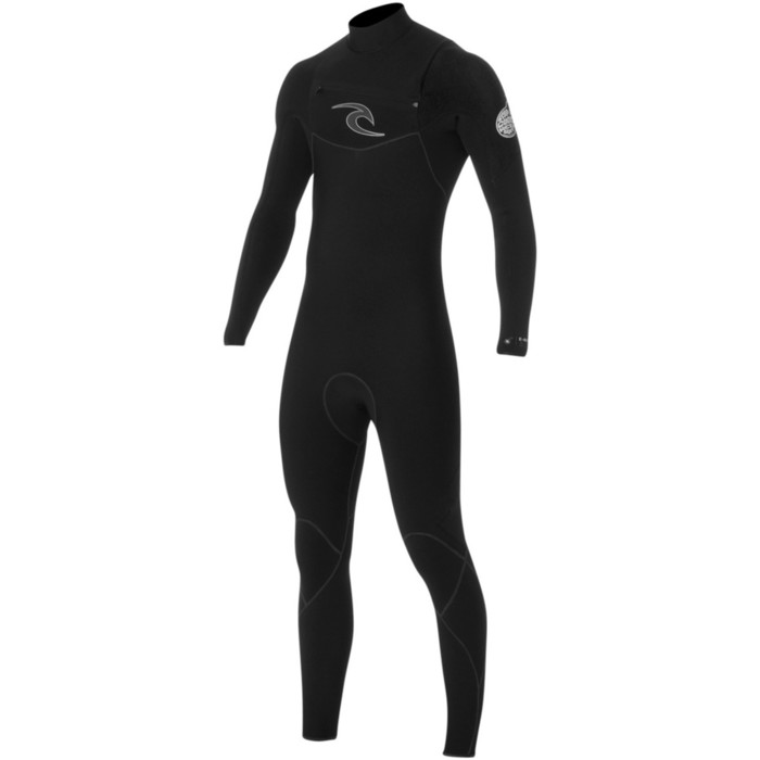 Rip Curl E-Bomb 4/3mm GBS Chest Zip Wetsuit BLACK WSM5BE