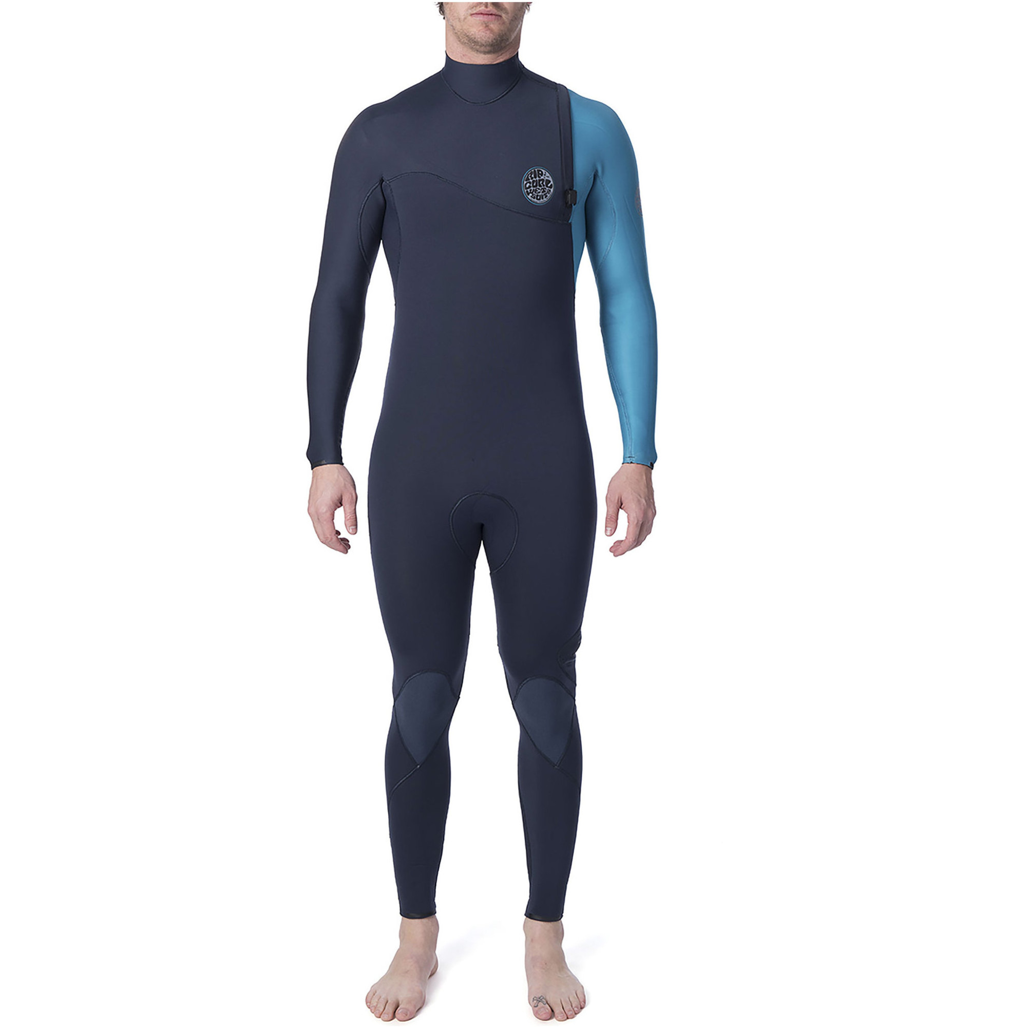 2020 Rip Curl Mens E-bomb 5 3mm Zip Free Wetsuit Blue Wsm8pe - Wetsuits 