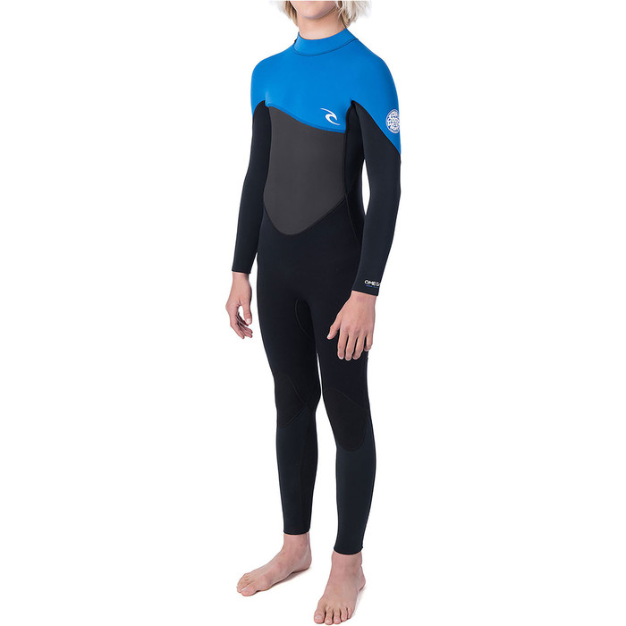 2019 Rip Curl Junior Omega 4/3mm GBS Back Zip Wetsuit Blue WSM9RB