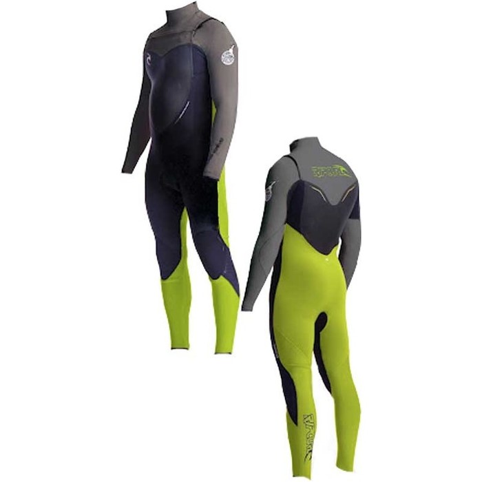 Rip Curl Flashbomb 4/3 CHEST ZIP Wetsuit Black/Charcoal/Lime WSMXCF AWARDED WETSUIT OF THE YEAR